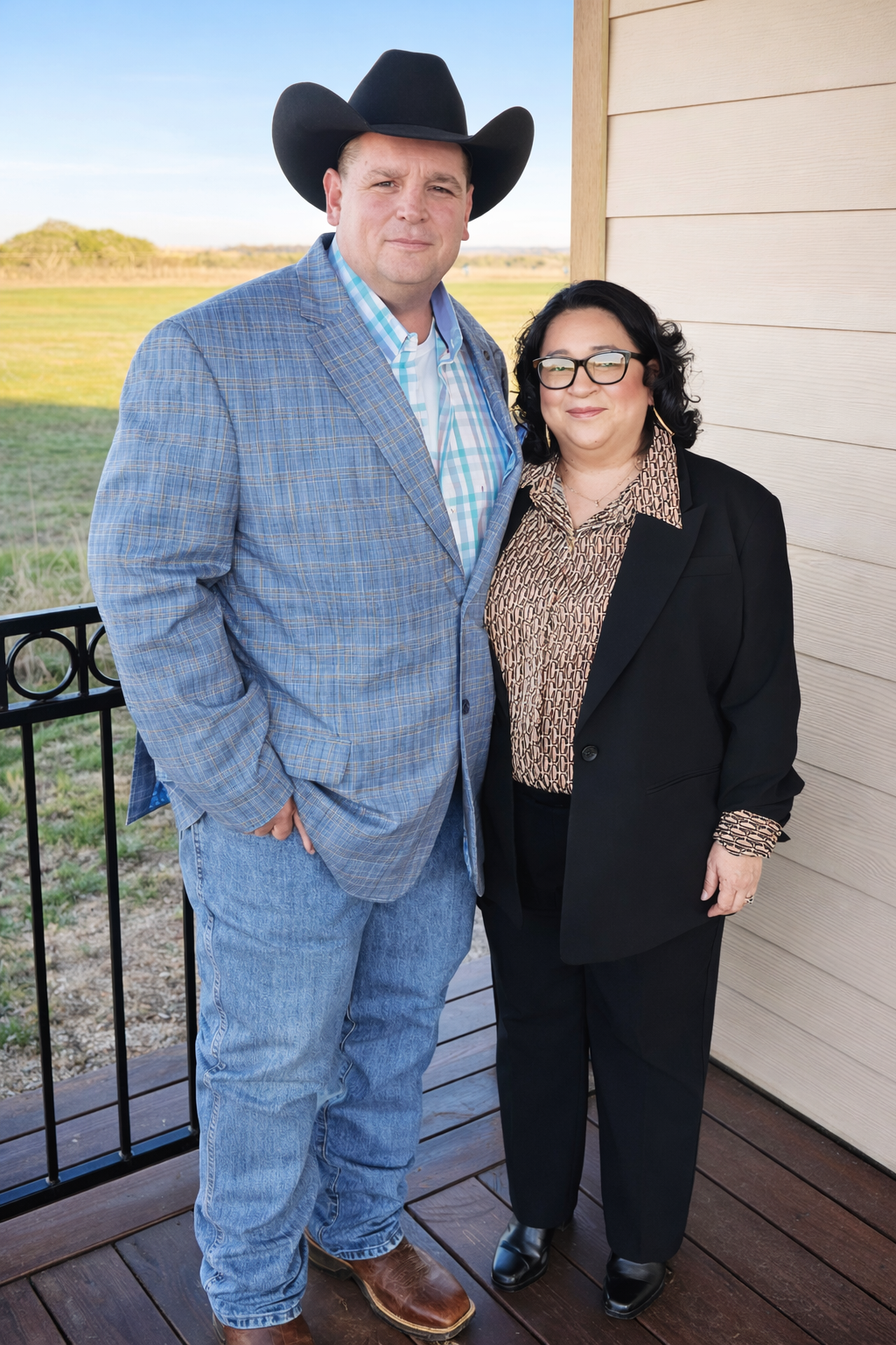 Michael and Angela Mercer of 3M Cattle Co., a family-run ranch in Lockhart, Texas that supplies suet to Ranch Hand Rendering
