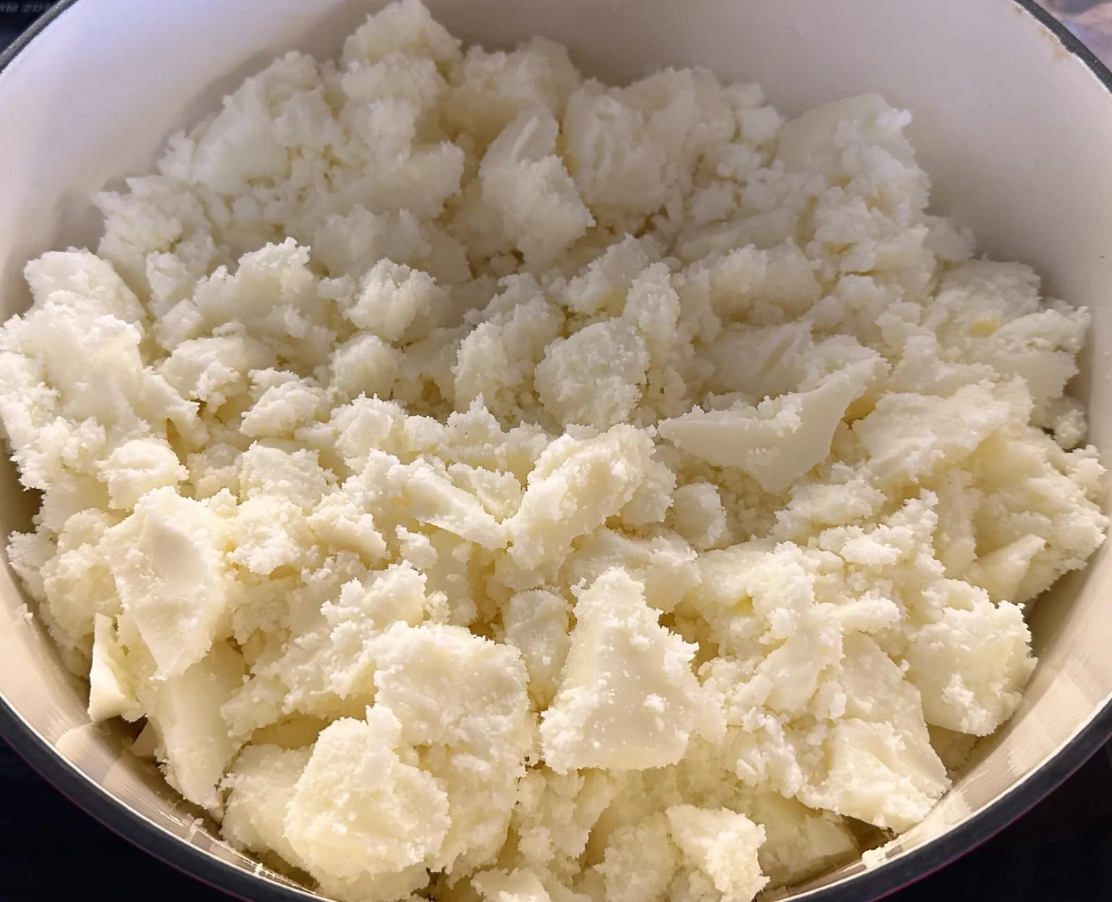 Crumbled beef tallow rendered from local Central Texas suet, Ranch Hand Rendering cooking tallow